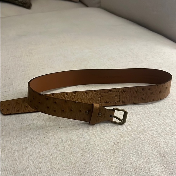 Club Monaco Genuine Tan Leather Belt - Picture 1 of 4